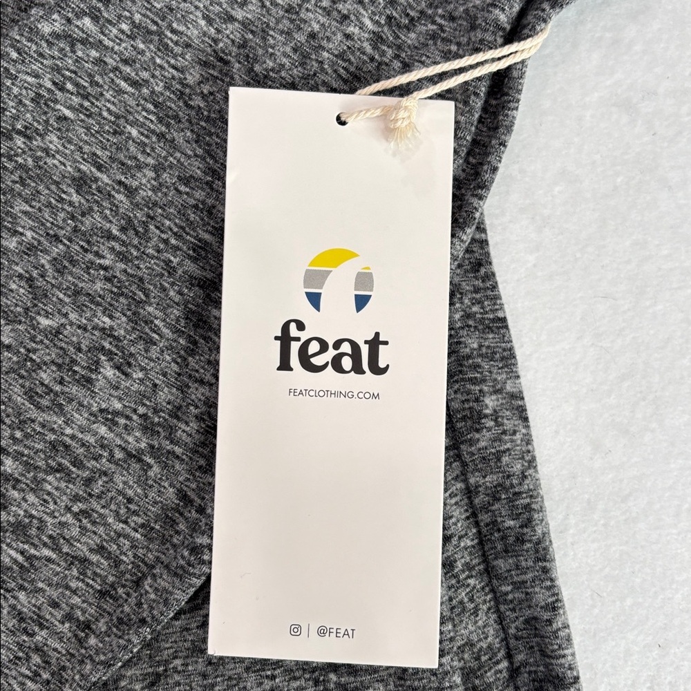 feat hoodie Heather Gray Roam drawstring women’s small, XL soft cozy warm new - Picture 7 of 9